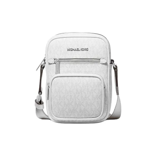 MICHAEL KORS Jet Set Coated Canvas Shoulder Bag Crossbody Bag Medium Size Women's Optical White