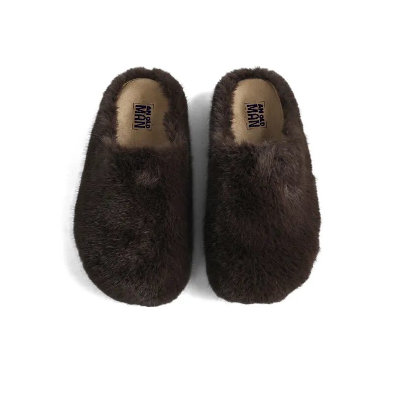 An Old Man Quiet Abrasion Resistant Wrap toe Slippers Women's-10