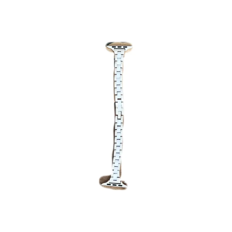 Mivana Compatible With IWatch S10/S9/8/7/6/5/4/SE/Ultra/3/2/1 Metal And Resin Minimalist Luxury Apple Watch Band-0