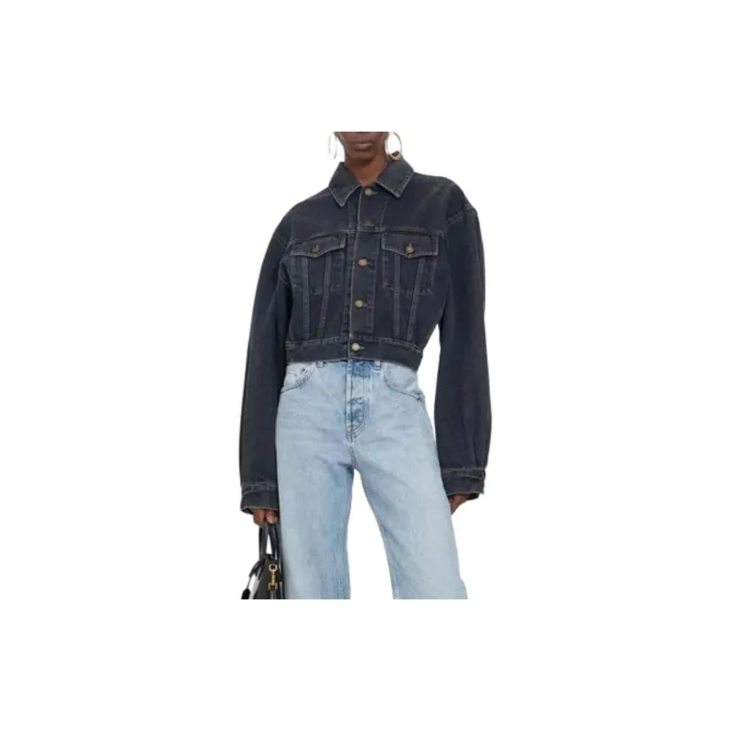 SAINT LAURENT Neo 80s Denim Jacket 'Black'-2