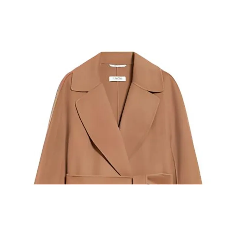 'S MAX MARA Elisa Collection Wool Robe Coat Coats Women's Camel-4