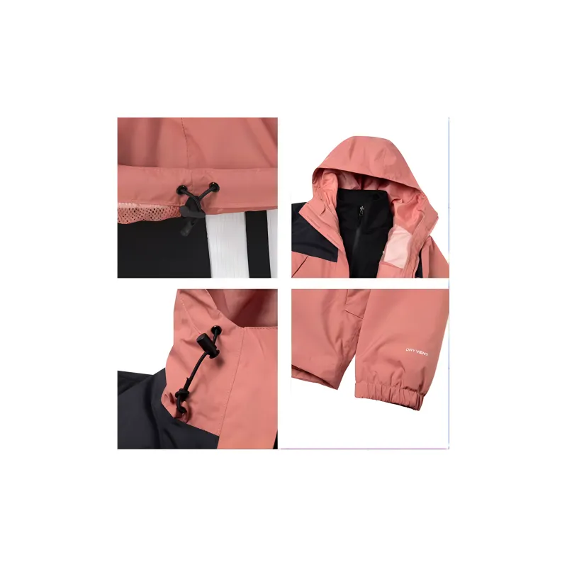 THE NORTH FACE City Outdoor Collection Windbreaker Jackets Women's Dark Pink-4