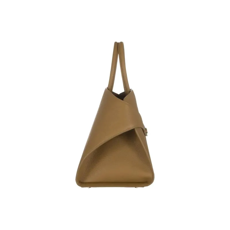 FERRAGAMO Leather Shoulder Bag, Crossbody Bag, Handbag Women's Khaki-4