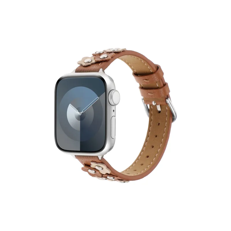 Vobafe Apple Compatibility Watch Band 44mm Genuine Leather Material-6