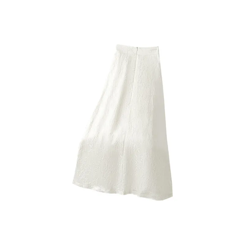 Cypress House Casual Long Skirts Women's Pearl White-1