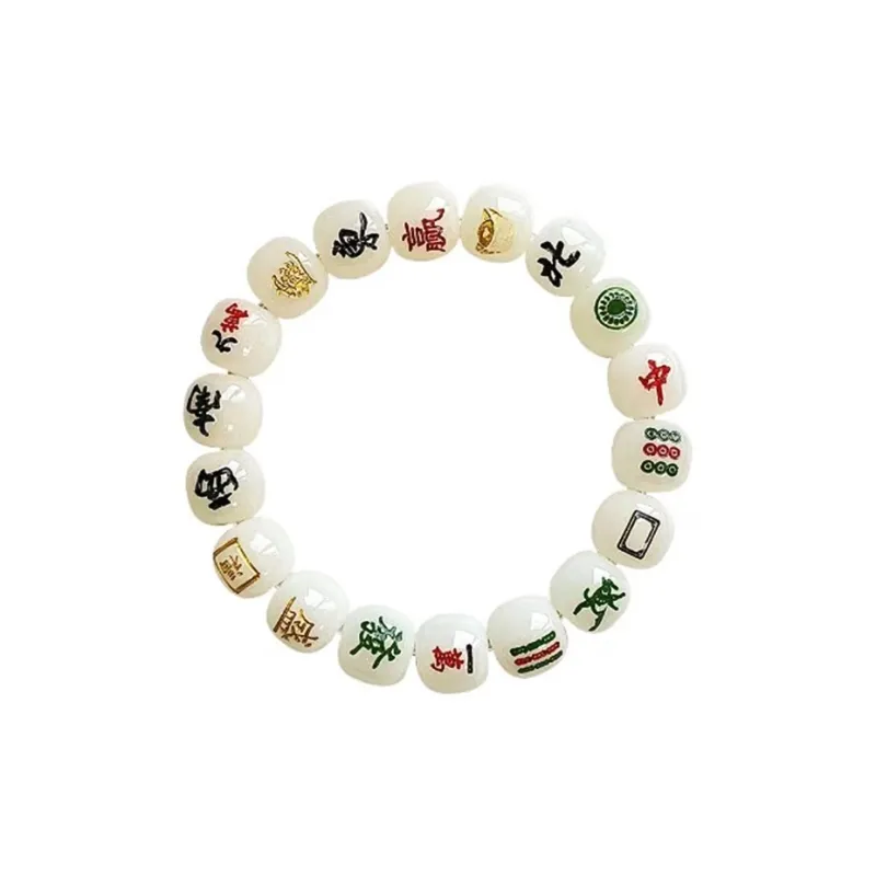 Long Fu Bodhi Root Beaded Bracelet Creative Textile Hand Accessory Unisex-0