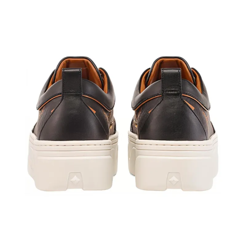 MCM Skyward Maxi Visetos-print Platform Sneakers-4