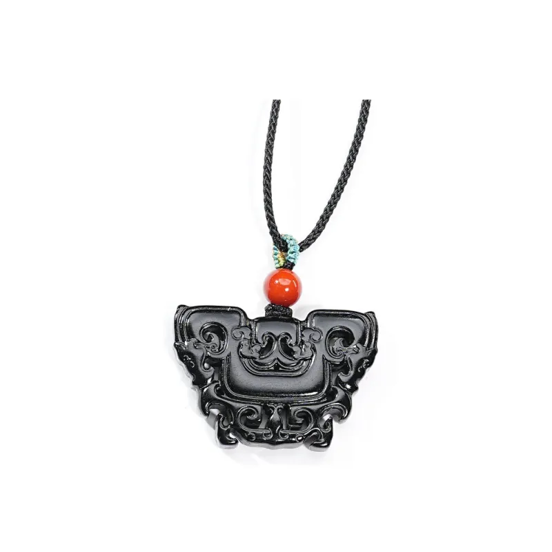 FANHAOGANG JADE Inkstone Necklaces Men's-0