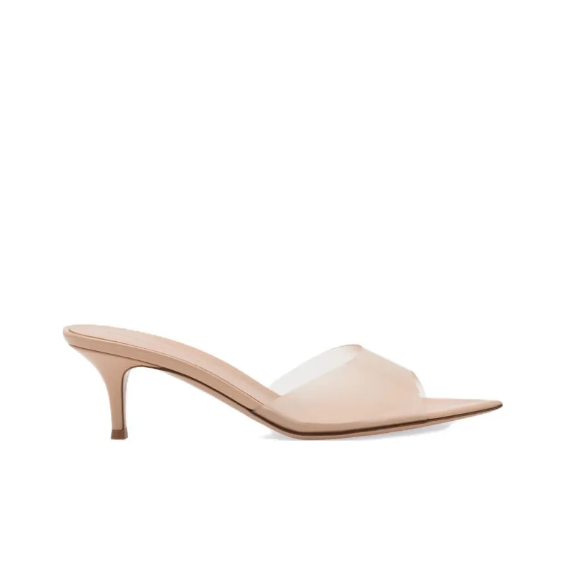 GIANVITO ROSSI Rubber Sole Quick Dry Slide Slippers Women's Pink-1
