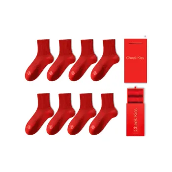 Cheekkiss Mid Calf Socks Unisex 8 Pairs