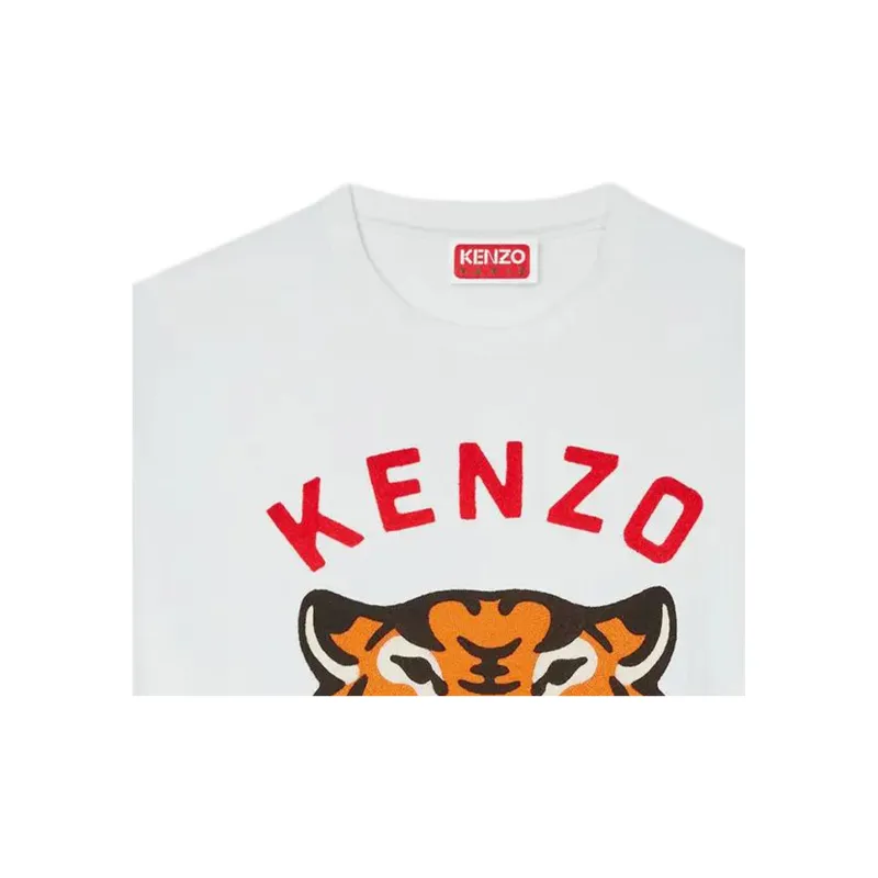 KENZO Lucky Tiger Embroidered Genderless Oversized T Shirt-5