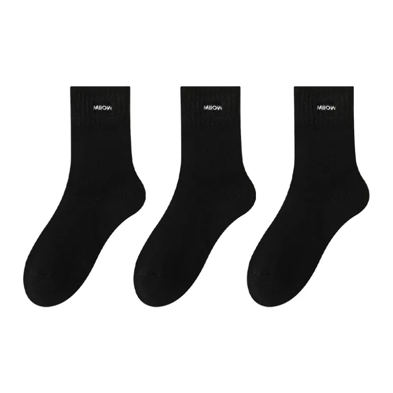 MIIOW Mid Calf Socks Women's Multi double Loading-16