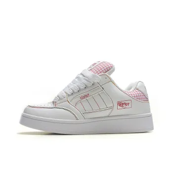 CHERRY&KALIKA Anti Slip And Wear Resistant Lightweight Height Increasing Low Top Skateboard Shoes Women's White Rainbow