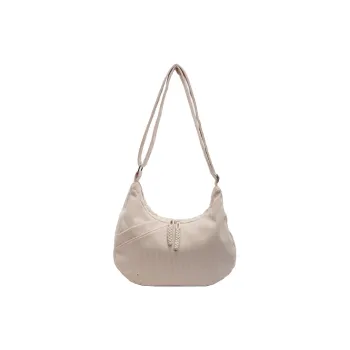 GOX Corduroy Shoulder Bag Women's White/Black/Green/Pink/Khaki