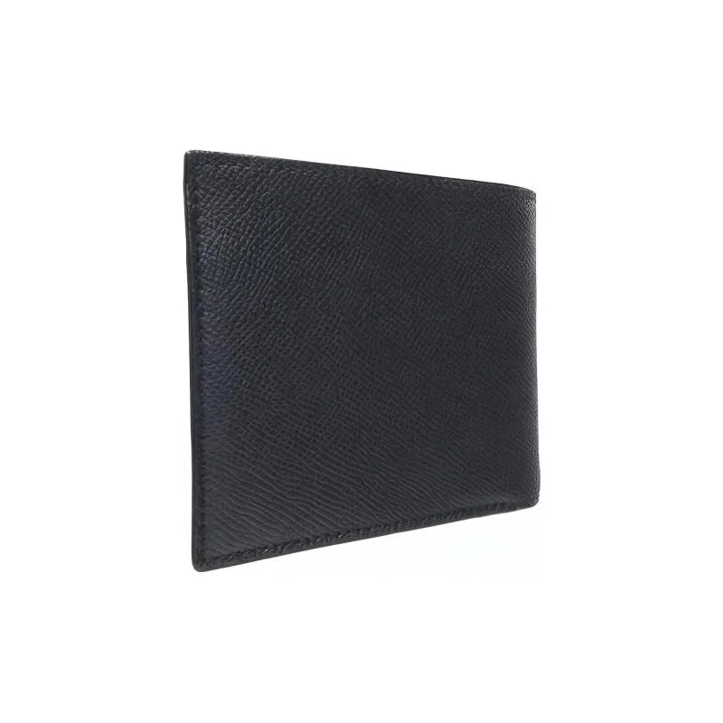 COACH Cow Leather Card Holder, Coin Purse, Wallet Regular Men's Midnight Navy Blue-2