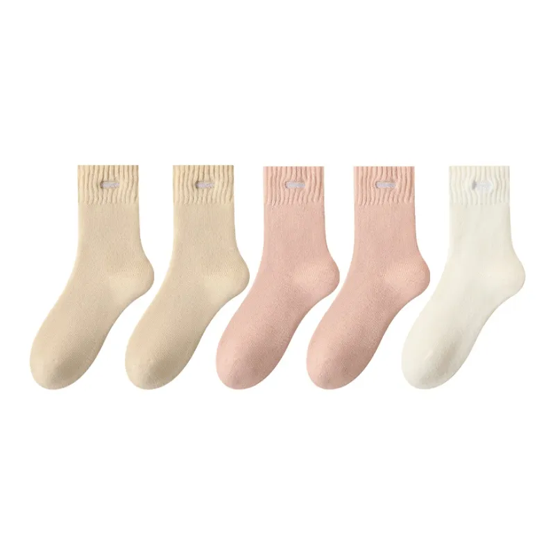 MIIOW Mid Calf Socks Women's Multi double Loading-13