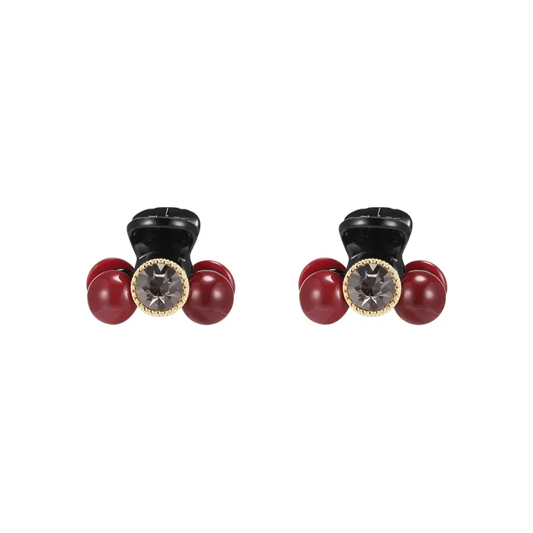 Peach Tea Acrylic Hair Clips Women's-2