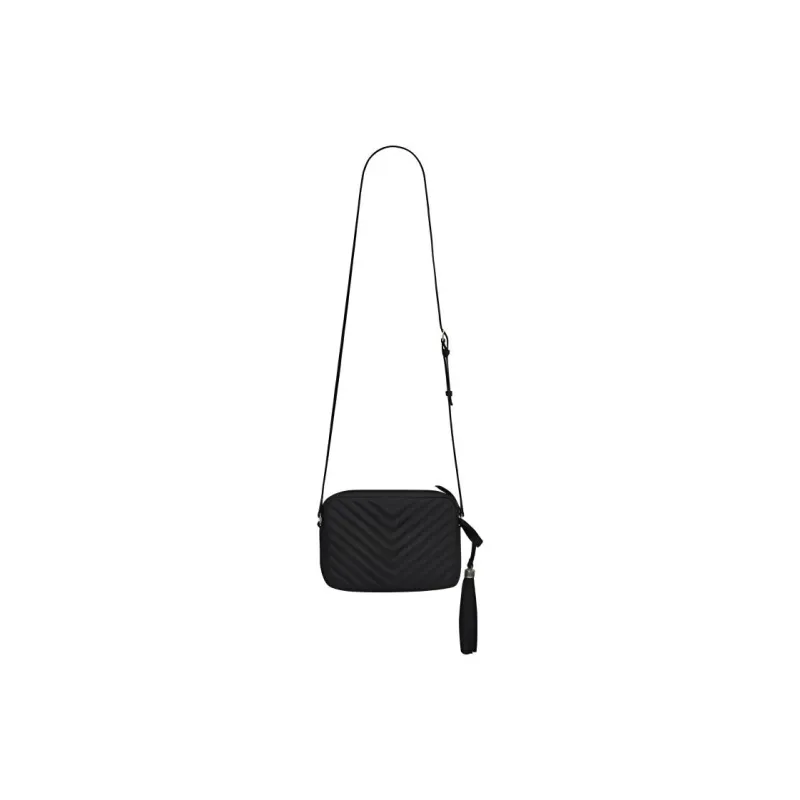 SAINT LAURENT Lou Camera Bag Crossbody Matelasse Leather Black-1