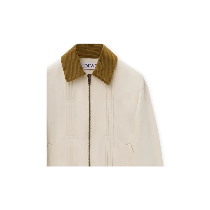 LOEWE FW24 Denim Jacket Men's Linen Original-5