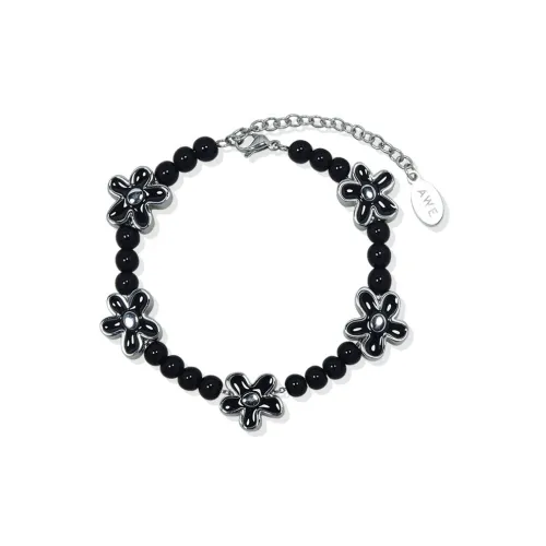 AWE Titanium Steel 2024 New Arrival Advanced Lightweight Luxury Niche Emotional Stability Beaded Bracelet Women's