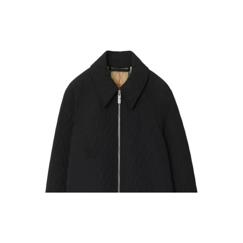 Burberry Quilted Zip Up Jacket-5