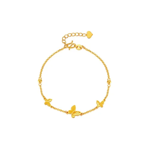 Green Butterfly 5G Minimalist Style Thin Solid Gold 999 Priced In Gram Gold Bracelet Unisex