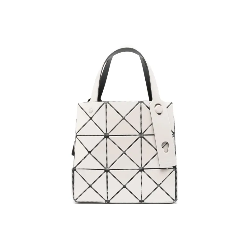 ISSEY MIYAKE CARAT PVC Handbag Mini Women's Ecru-0