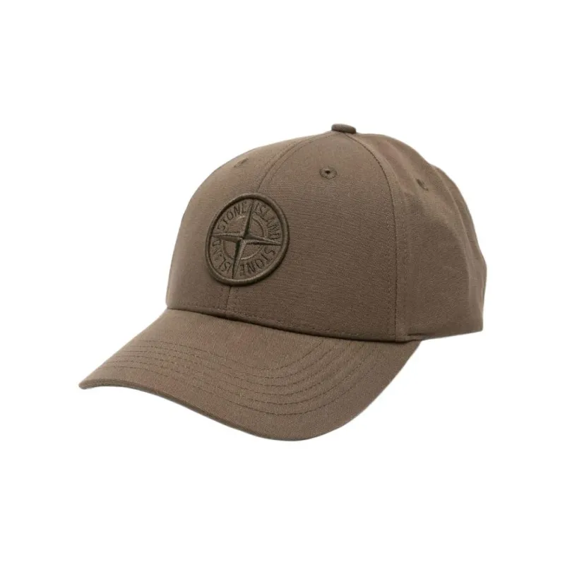STONE ISLAND Logo Embroidered Baseball Cap-3