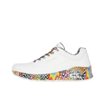 Jen Stark x Skechers Street Anti-Slip Wear-Resistant Low-Top Casual Shoes Men's White
