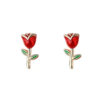 Yiru S925 Silver Stud Earrings Women's