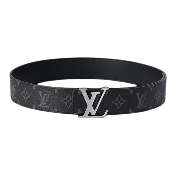 Louis Vuitton Initiales Belt Monogram Eclipse Male Black/Gray-0