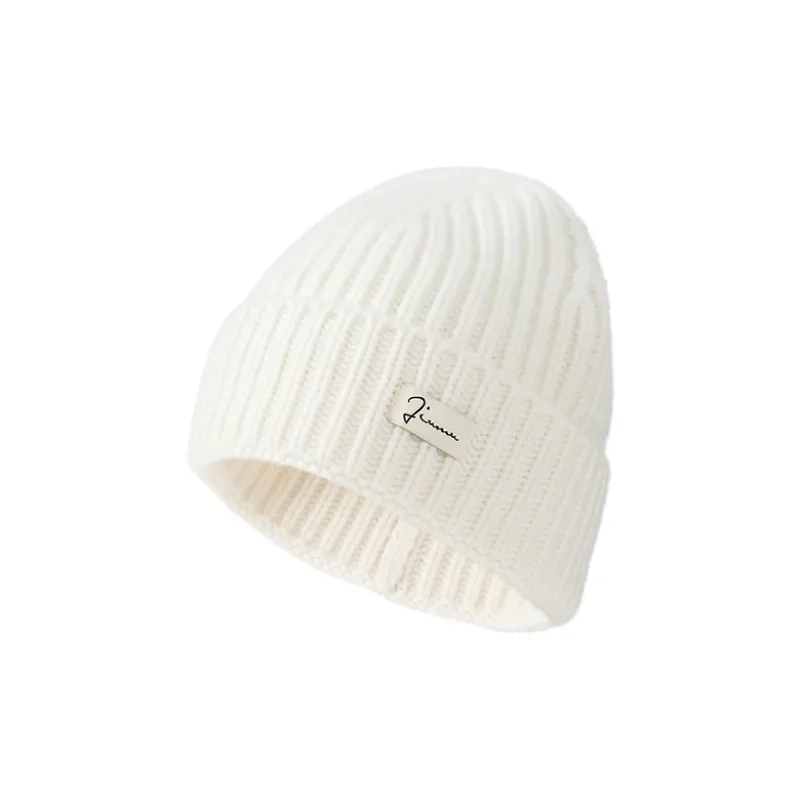 JIUMU Cashmere Beanies Women's Ecru-2