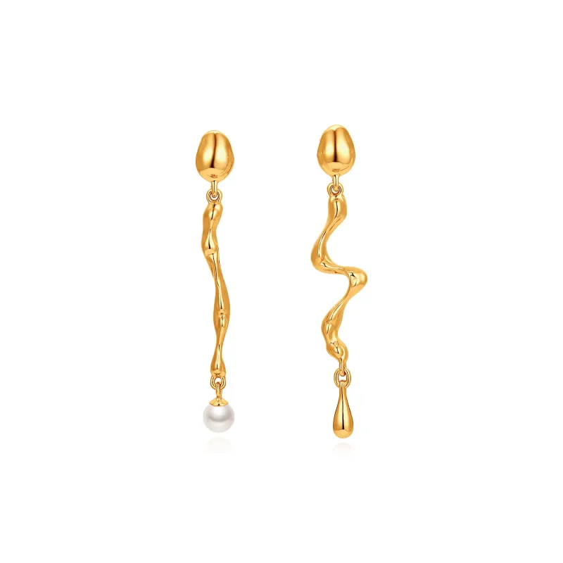 RUNXINZHUBAO Freshwater Pearl Stud Earrings Women's-0