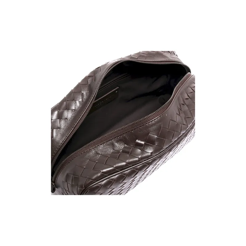 Bottega Veneta Cow Leather Clutch Men's Brown-2