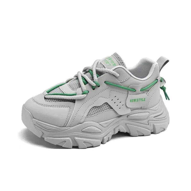 Baibianzhiheren Cushioning Wear Resistant Breathable Coverage Balance Height Increasing Low Top Chunky Sneakers Men's-15