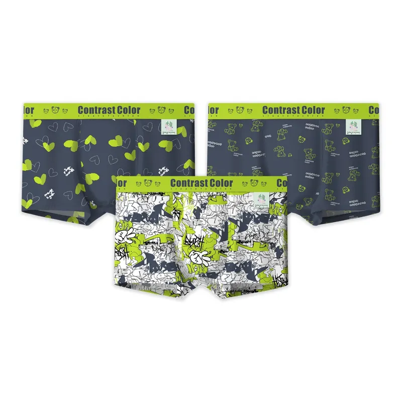 Qiao Ni Tong Underpants Men's 4 Pack-4