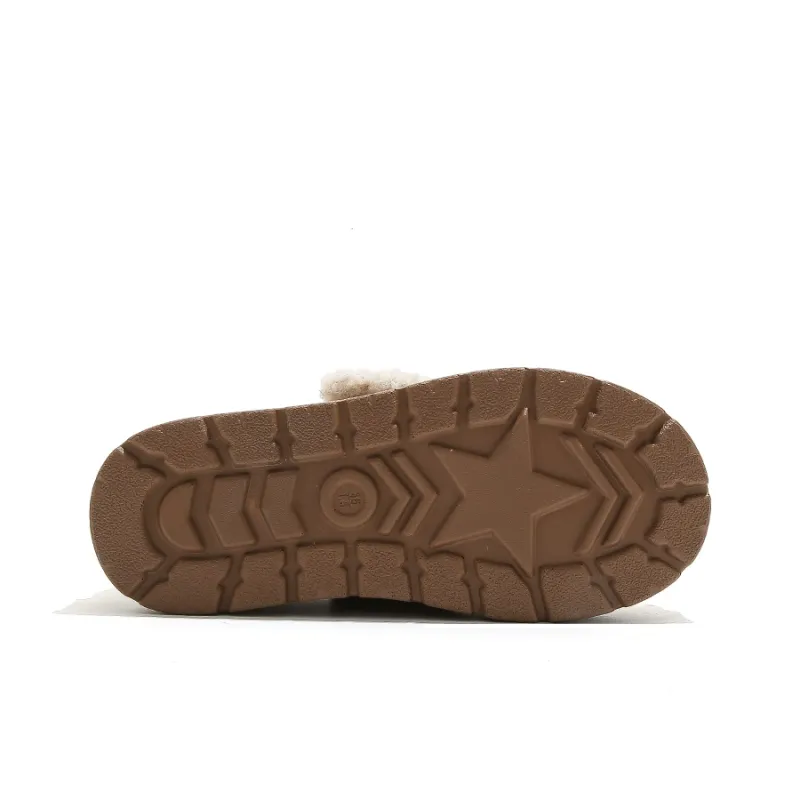 HUANQIU Slip Resistant, Abrasion Resistant, Thermal Low Top Casual Shoes Women's Brown-5