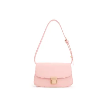 ELLE Leather Saddle Bag, Shoulder Bag Small Size Women's Multicolor