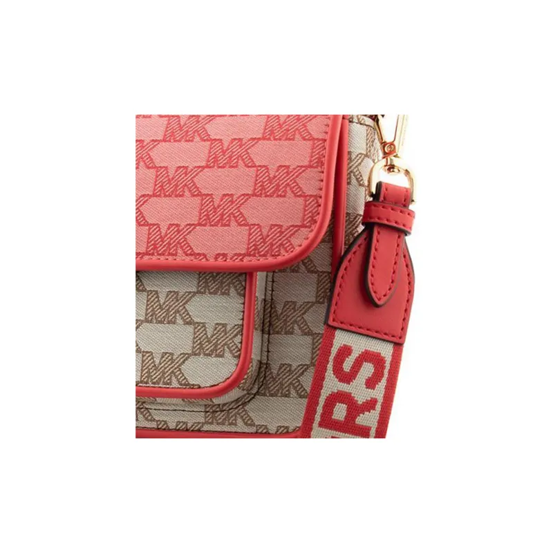 MICHAEL KORS Fabric Crossbody Bag, Shoulder Bag Women's Watermelon Red-3