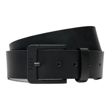 HUGO BOSS Leather Belts Men's Black 
