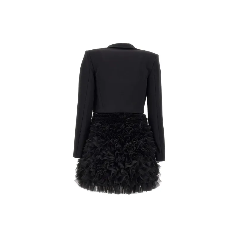 Elisabetta Franchi Long Sleeved Dress Women's Black-1