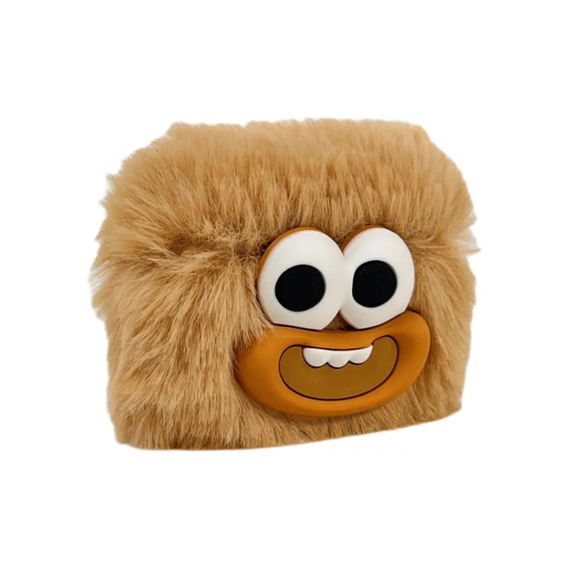 Wei Xin Compatibility Apple AirPods 4/2/3/4th Generation/AirPods Pro/Pro 2 Plush 3D Effect Sausage Lips Headphone Cases-1