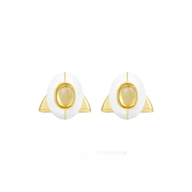 Social Talent 925 Silver Needles Stud Earrings Women's Box-3