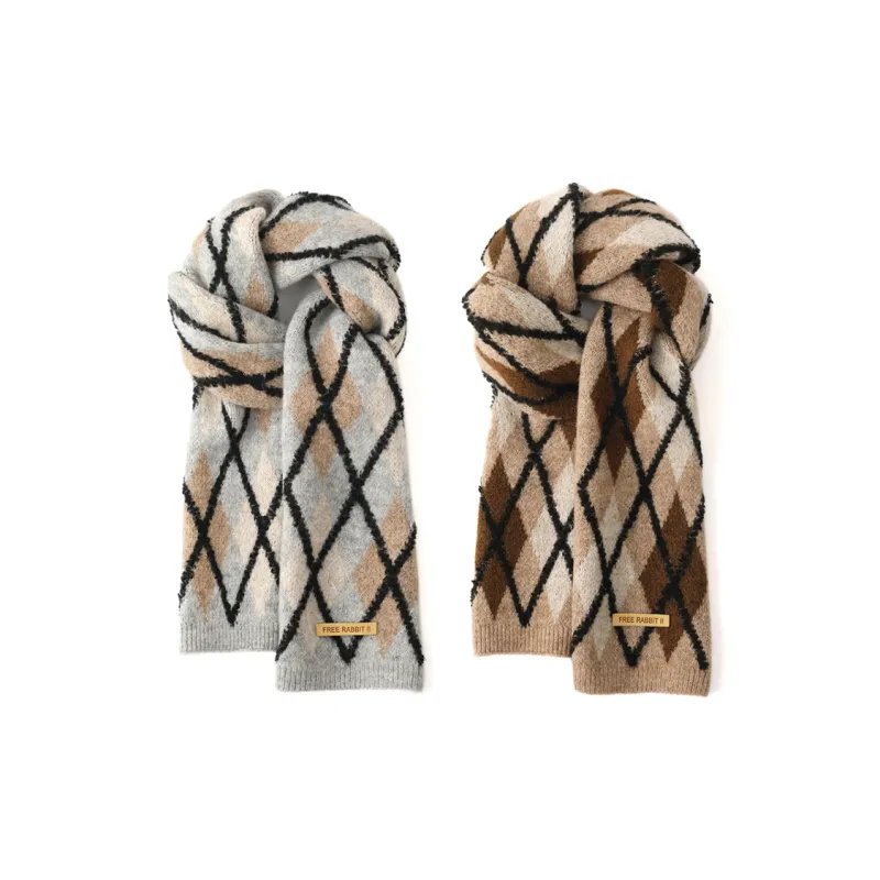 FREE RABBITⅡ Winter Advanced Thickened Warm Versatile Yarn Scarf Unisex-9