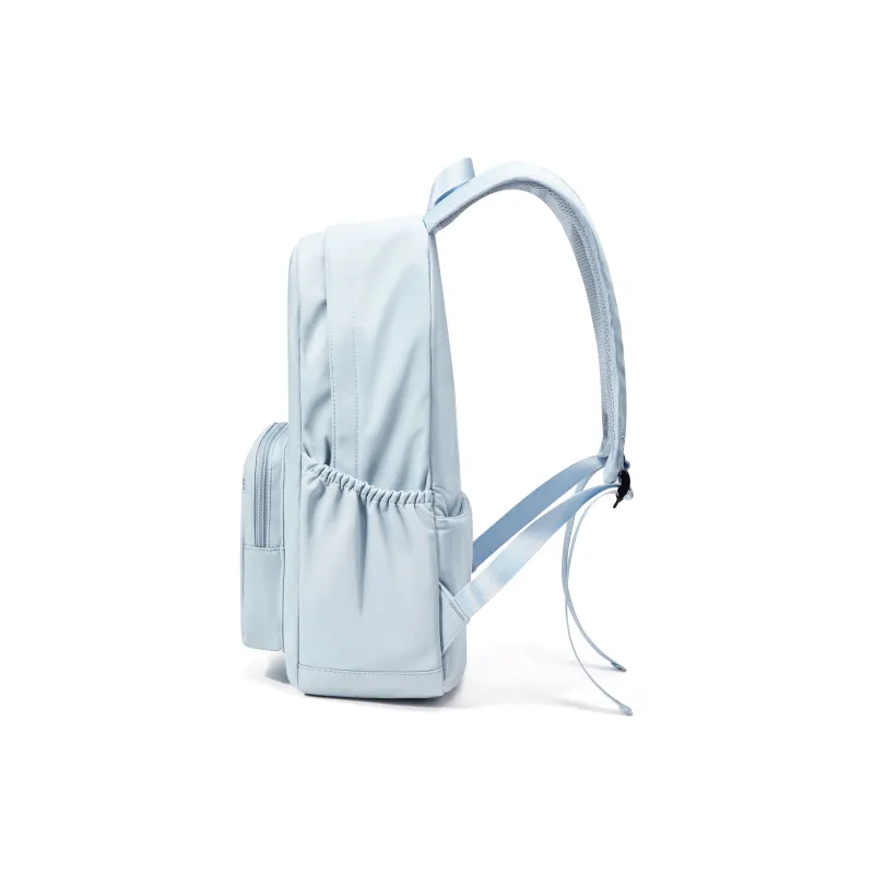 Kawasaki Fabric Backpack Travel Bag Unisex Black/Ecru/Light Blue-8