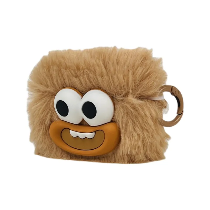 Wei Xin Compatibility Apple AirPods 4/2/3/4th Generation/AirPods Pro/Pro 2 Plush 3D Effect Sausage Lips Headphone Cases-2