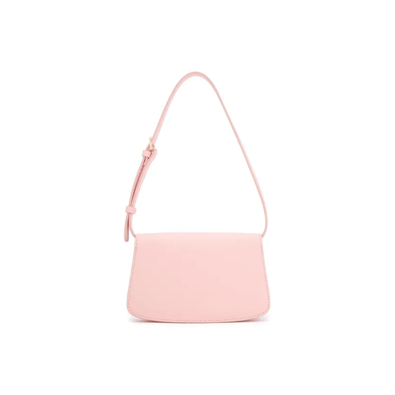 ELLE Leather Saddle Bag, Shoulder Bag Small Size Women's Multicolor-2