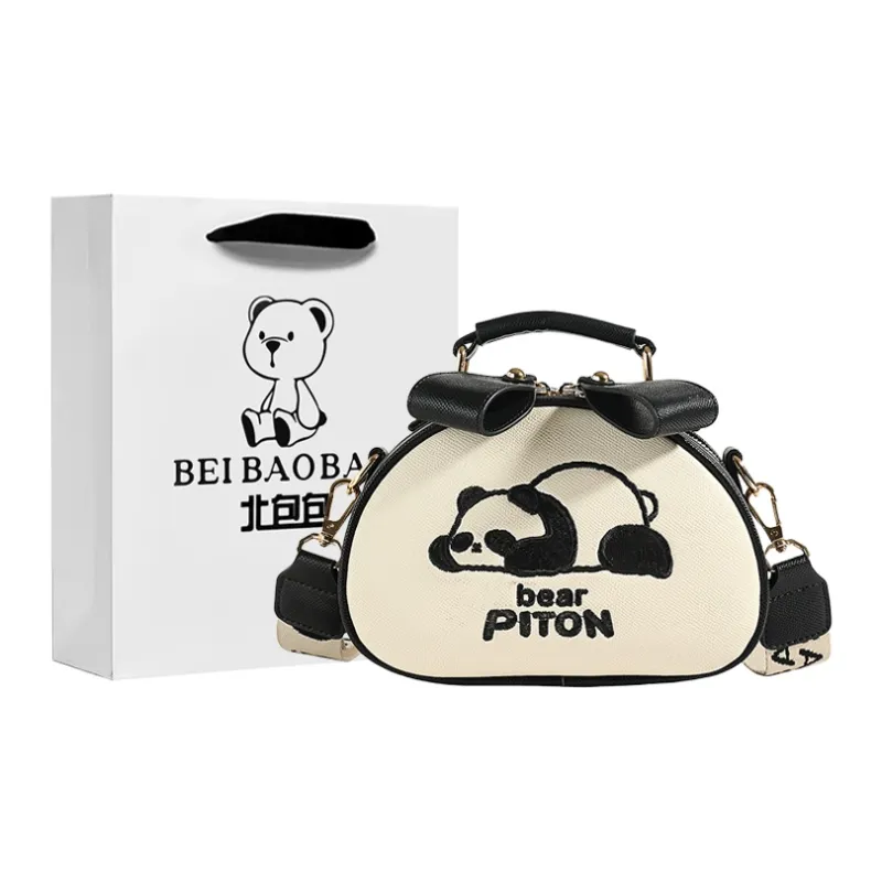 North Pack PU Shoulder Bag Crossbody Bag Handbag Regular Women's Letter Panda-0