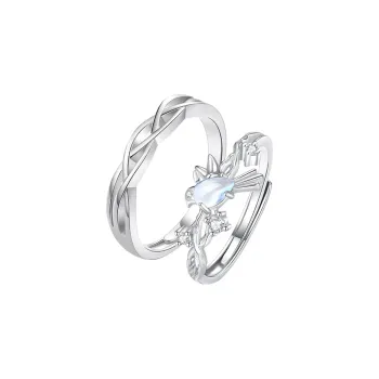 ZUOHUO S999 Fine Silver Rings Unisex Silver