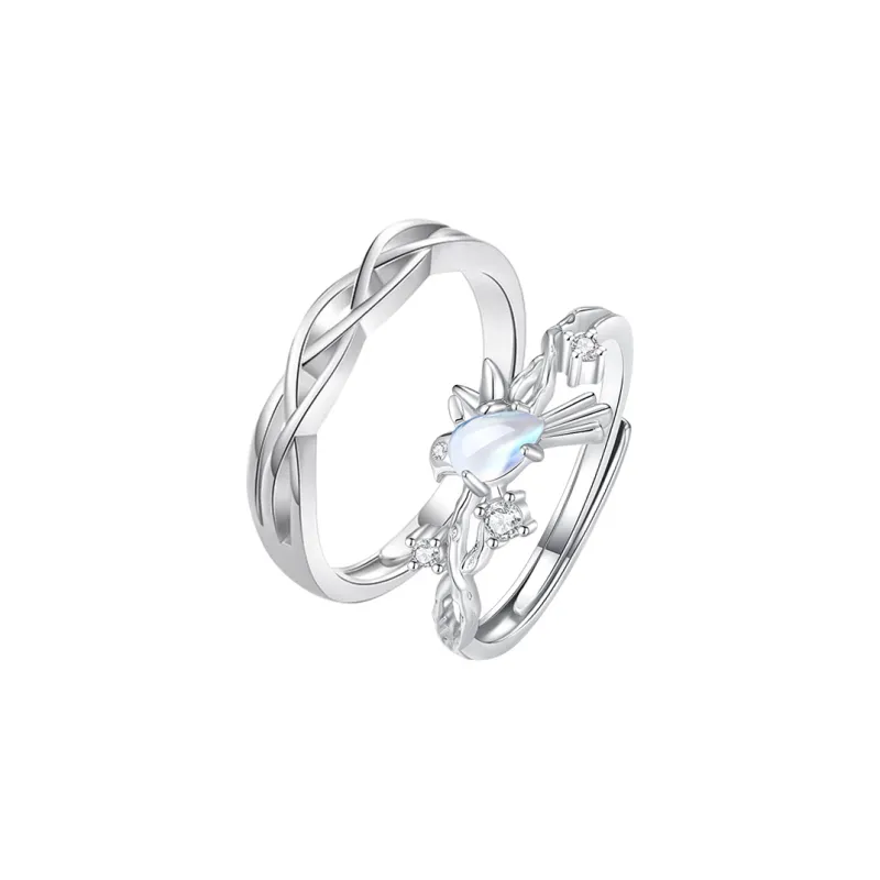 ZUOHUO S999 Fine Silver Rings Unisex Silver-0